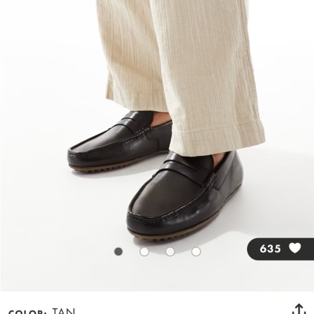 ASOS leather loafer, men’s size 12